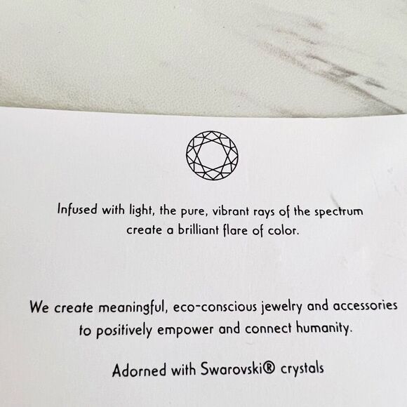 Alex and‎ Ani Swarovski Crystal Pull Chain Bracelet, Silver/Blue, NWT - Picture 9 of 9